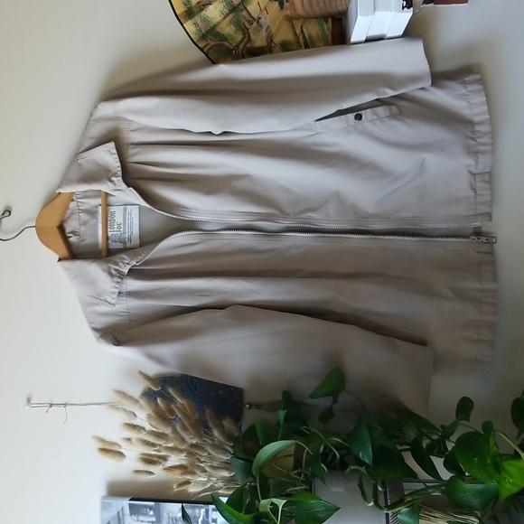 Vintage Tan Khaki Waterproof London Fog Jacket Size 6 - Picture 5 of 12